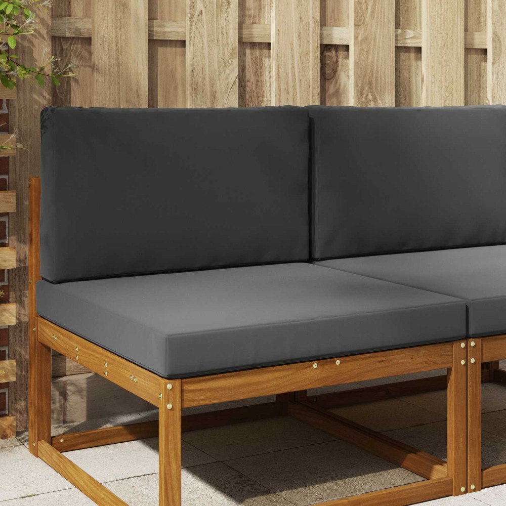 vidaXL Utomhus Soffa Kudde 2 pcs Antracit Polyester