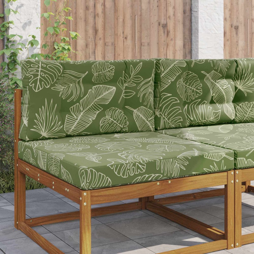 vidaXL Utomhus Soffa Kudde 2 pcs Bladdesign Polyester