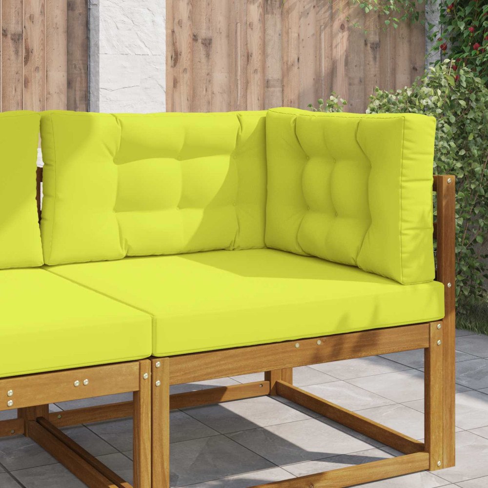 vidaXL Utomhus Soffa Kudde 3 pcs Grön Polyester