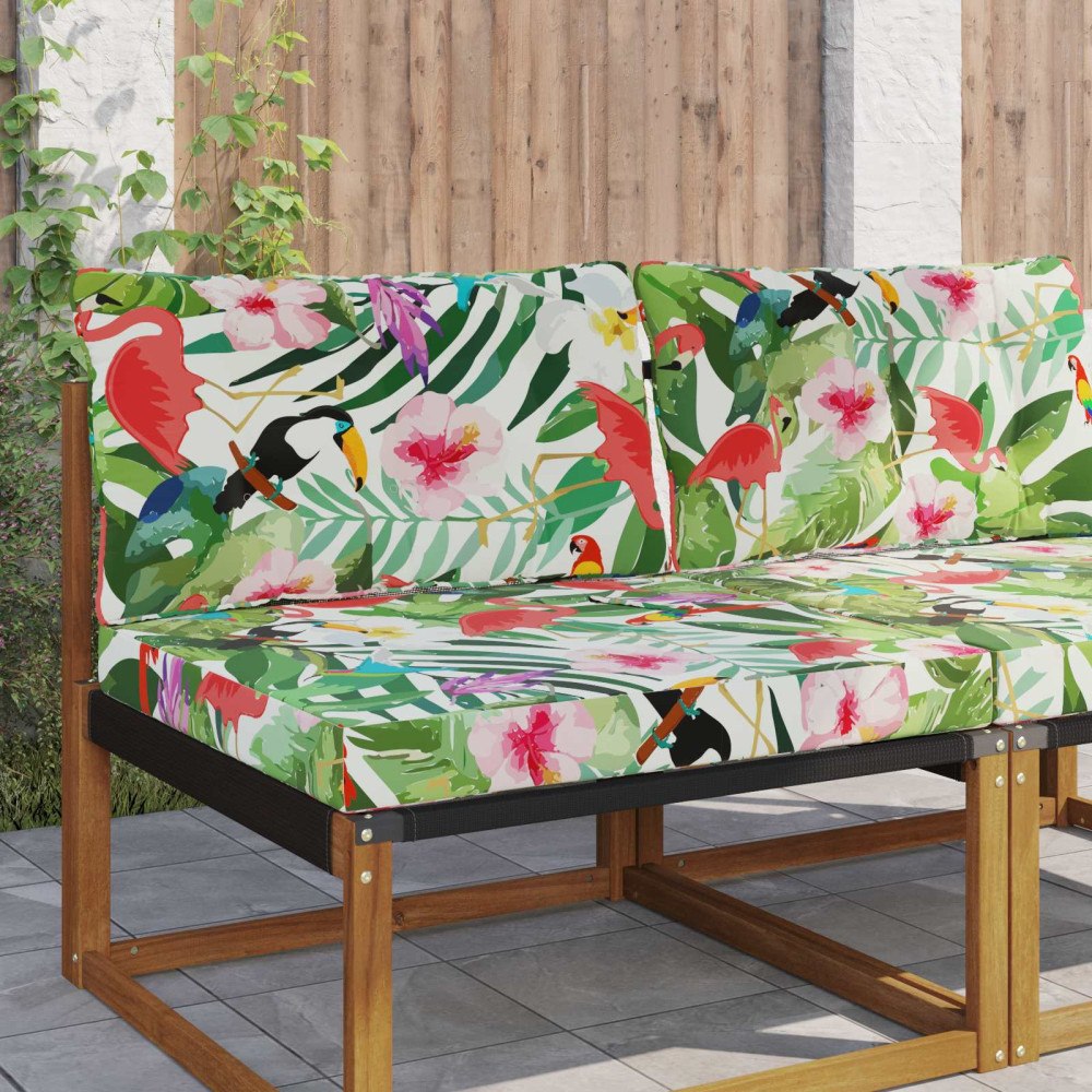 vidaXL Utomhus Soffa Kudde 2 pcs färgstark Polyester