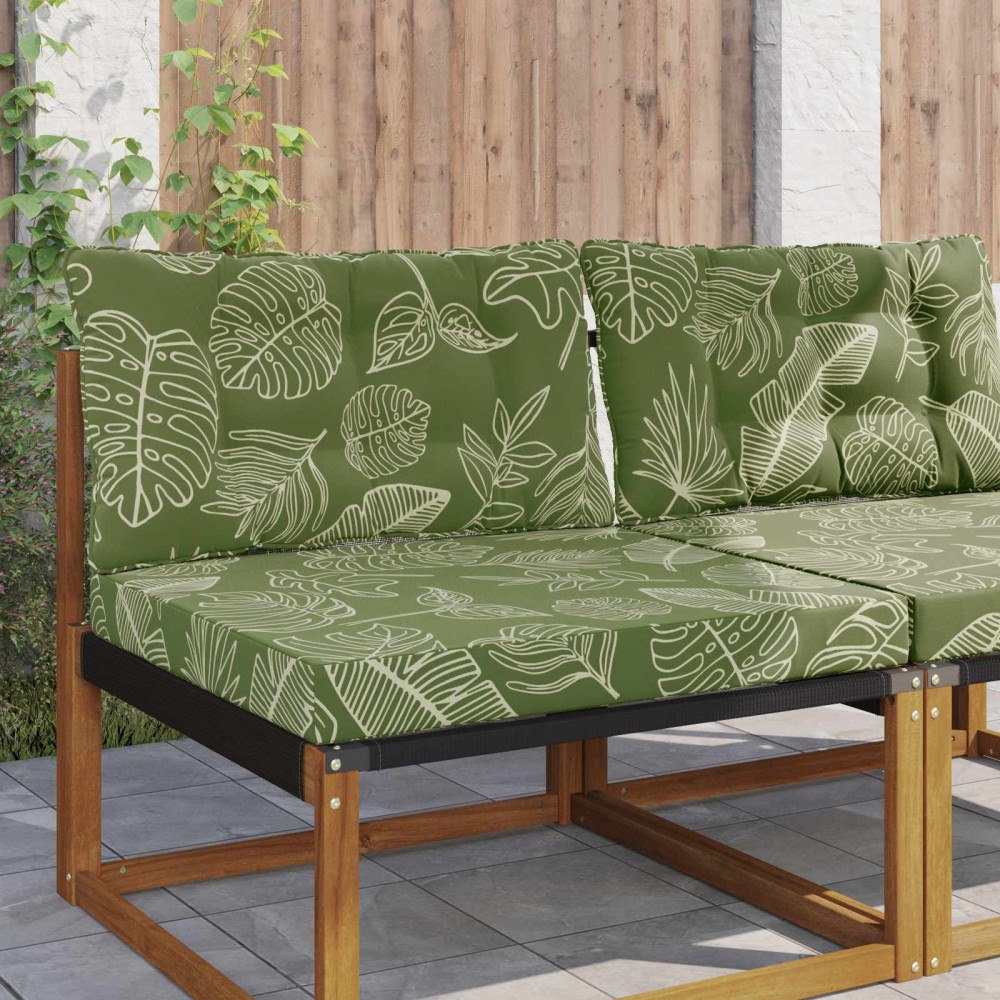 vidaXL Utomhus Soffa Kudde 2 pcs Bladdesign Polyester