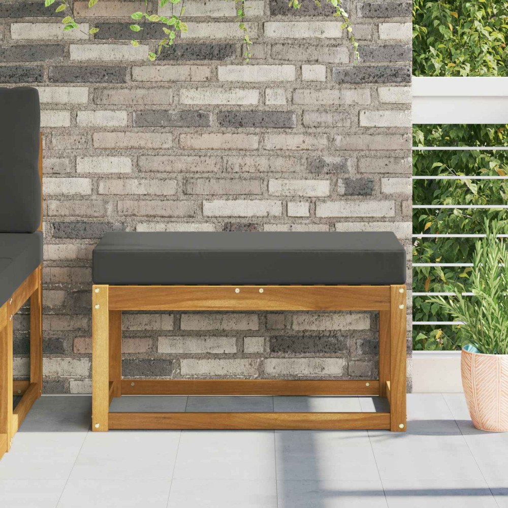 vidaXL Utomhus sitskudde Antracit 80 x 40 x 8 cm 100% Polyester