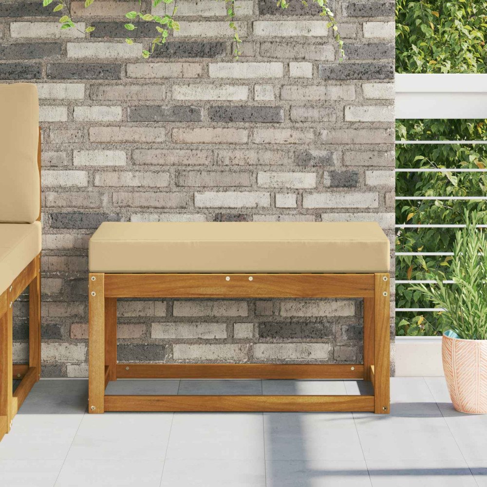 vidaXL Utomhus sitskudde Beige 80 x 40 x 8 cm 100% Polyester