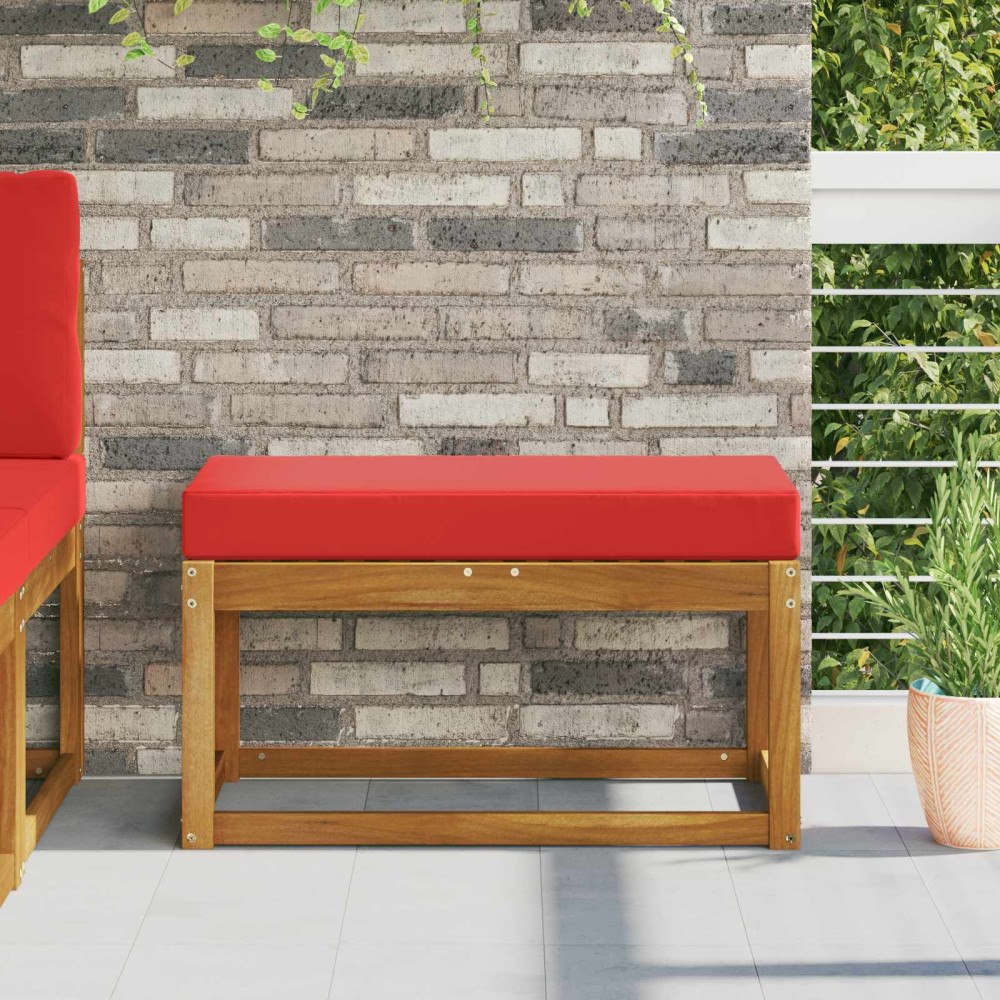 vidaXL Utomhus sitskudde Röd 80 x 40 x 8 cm 100% Polyester