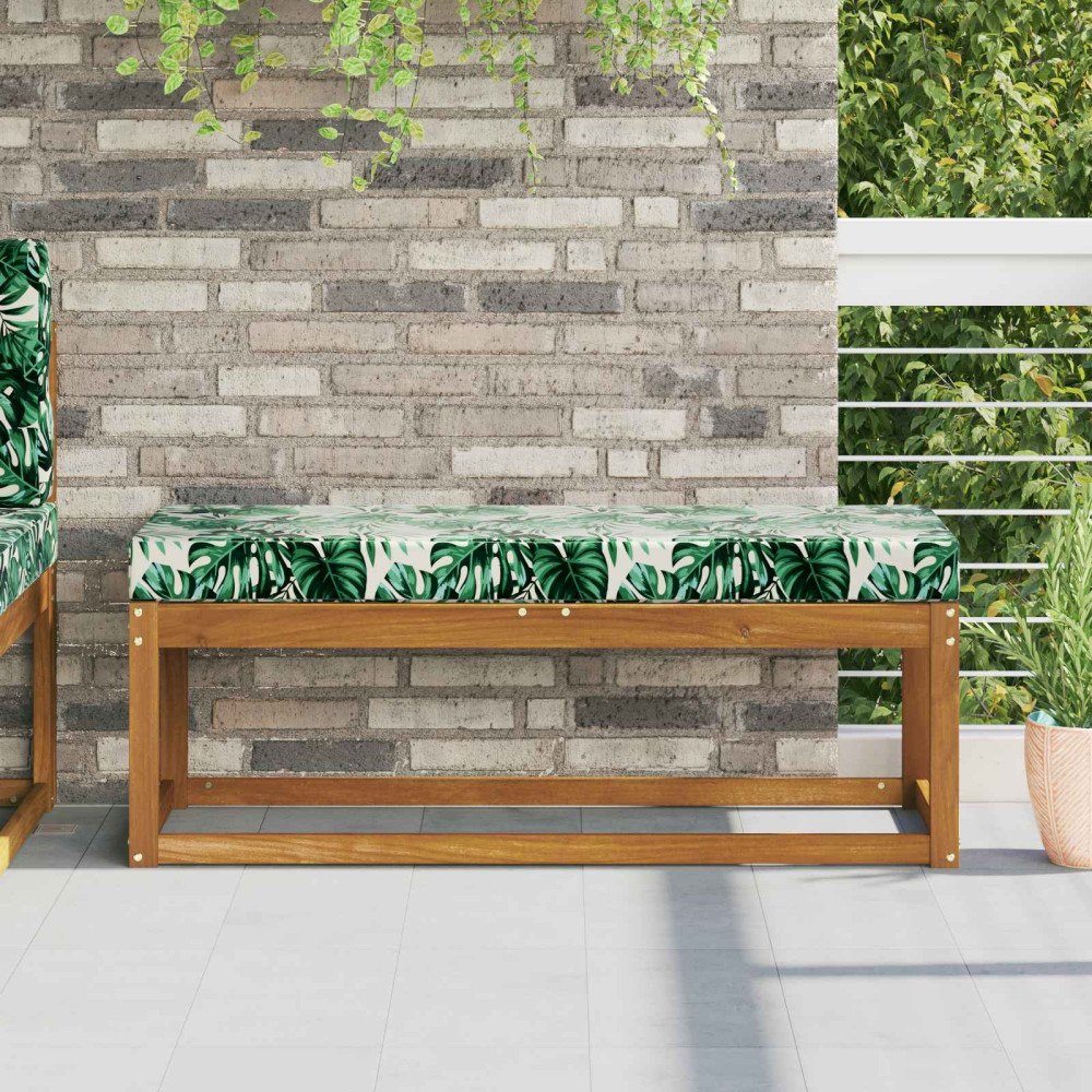 vidaXL Utomhus sitskudde Tropiska Blatt 111,5 x 40 x 8 cm