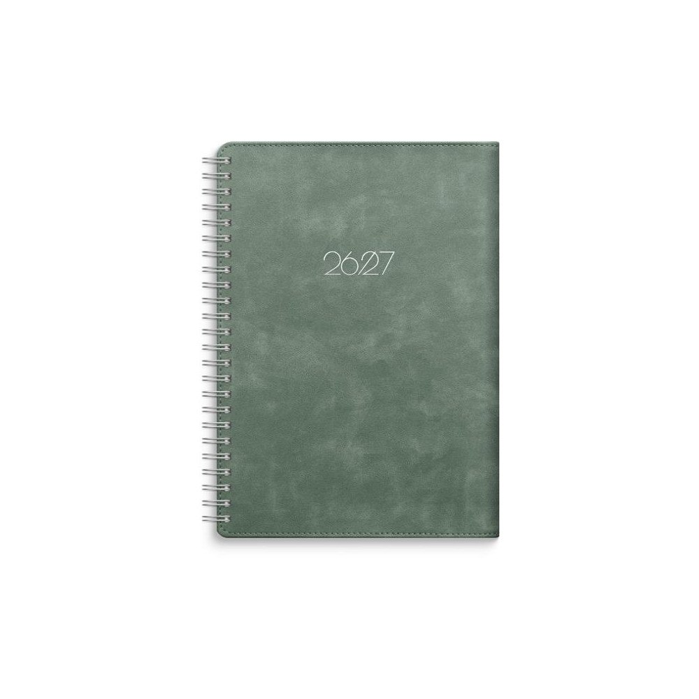 Burde Kalender Study Twist A5 grön 26/27