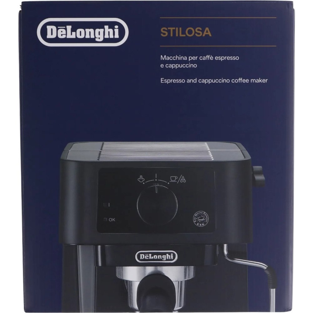 Delonghi De'Longhi Stilosa EC235.BK - kaffemaskin med mjölkskummare - 15 bar - svart