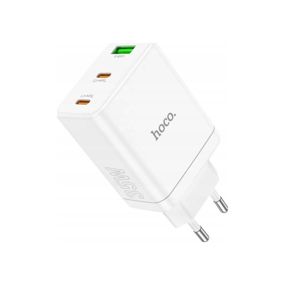 HOCO Hoco HOCO nätladdare 2 x Typ C + USB A PD QC3.0 3A 35W N33 v...