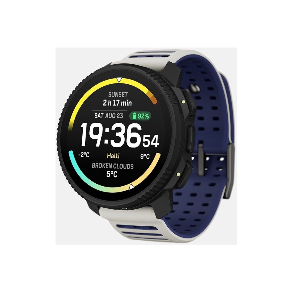 Suunto Suunto Vertical 2 - svart glasfiberförstärkt polyamid - sportklocka med rem - artisk grå och mörkblå - 32 GB - arctic gr...