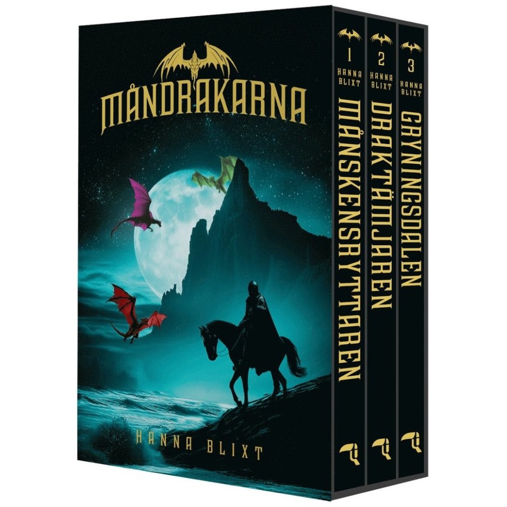 Hanna Blixt Måndrakarna del 1-3 box (inbunden)