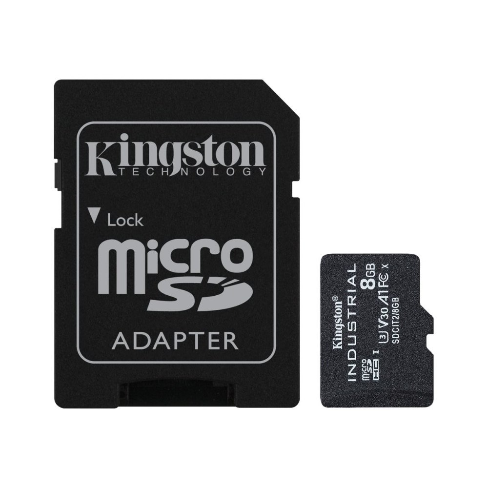 Kingston Technology Kingston Industrial - flash-minneskort - 8 GB - microSDHC UHS-I