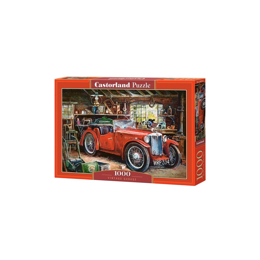 CASTORLAND Castorland Vintage Garage 1000 pcs, 1000 styck, Fordon, 9 År
