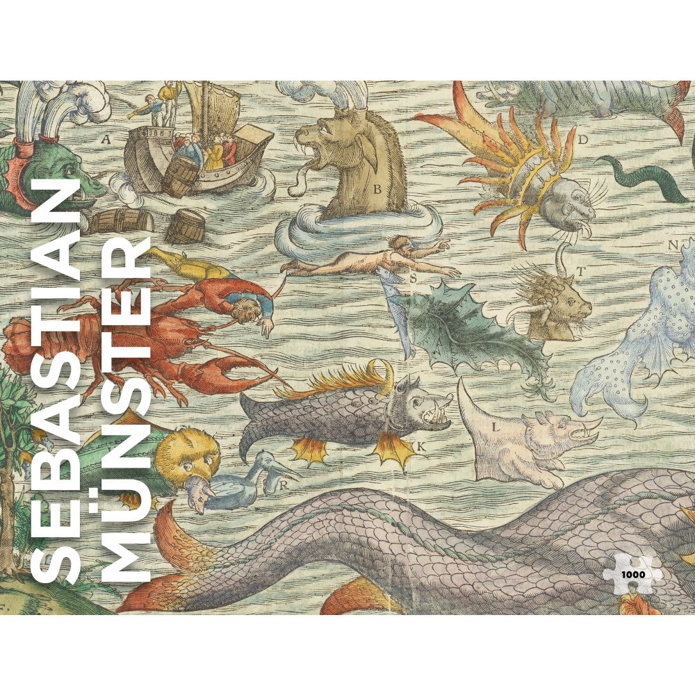 Pomegranate Europe Ltd Sebastian Münster: Sea Monsters 1000-Piece Jigsaw Puzzle