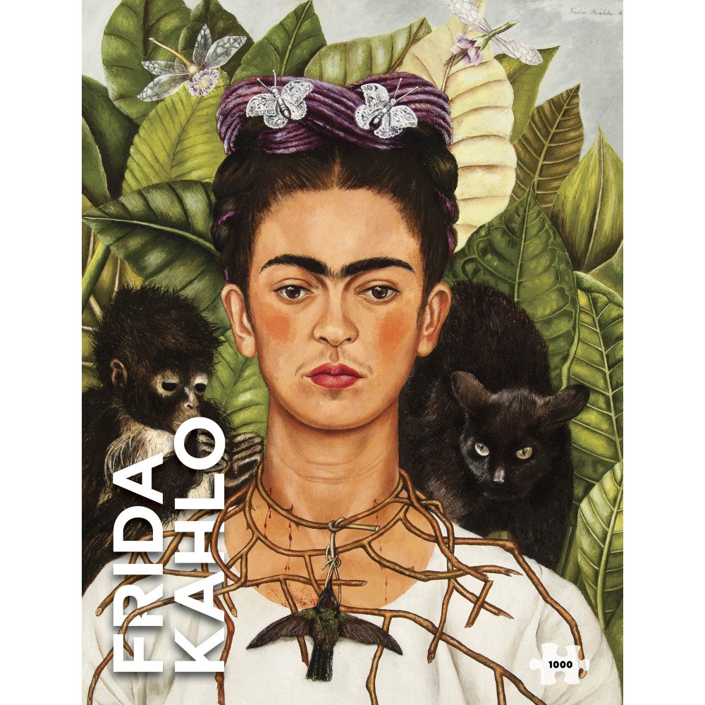 Pomegranate Europe Ltd Frida Kahlo: Self-Portrait with Thorn Necklace and Hummingbird 1000-Piece Jigsaw Puzzle
