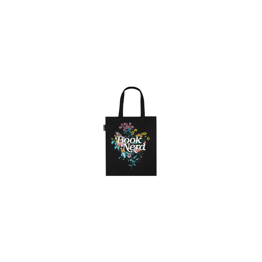 Out of Print Book Nerd Floral Tote Bag