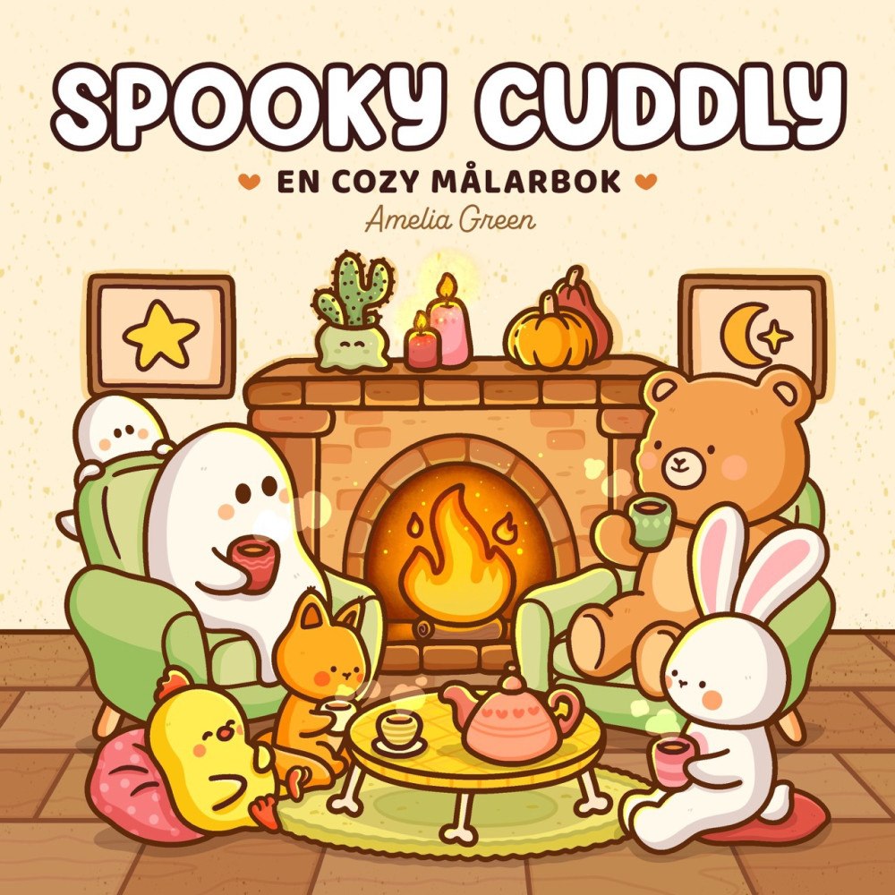 Amelia Green Spooky Cuddly : en cozy målarbok (häftad)