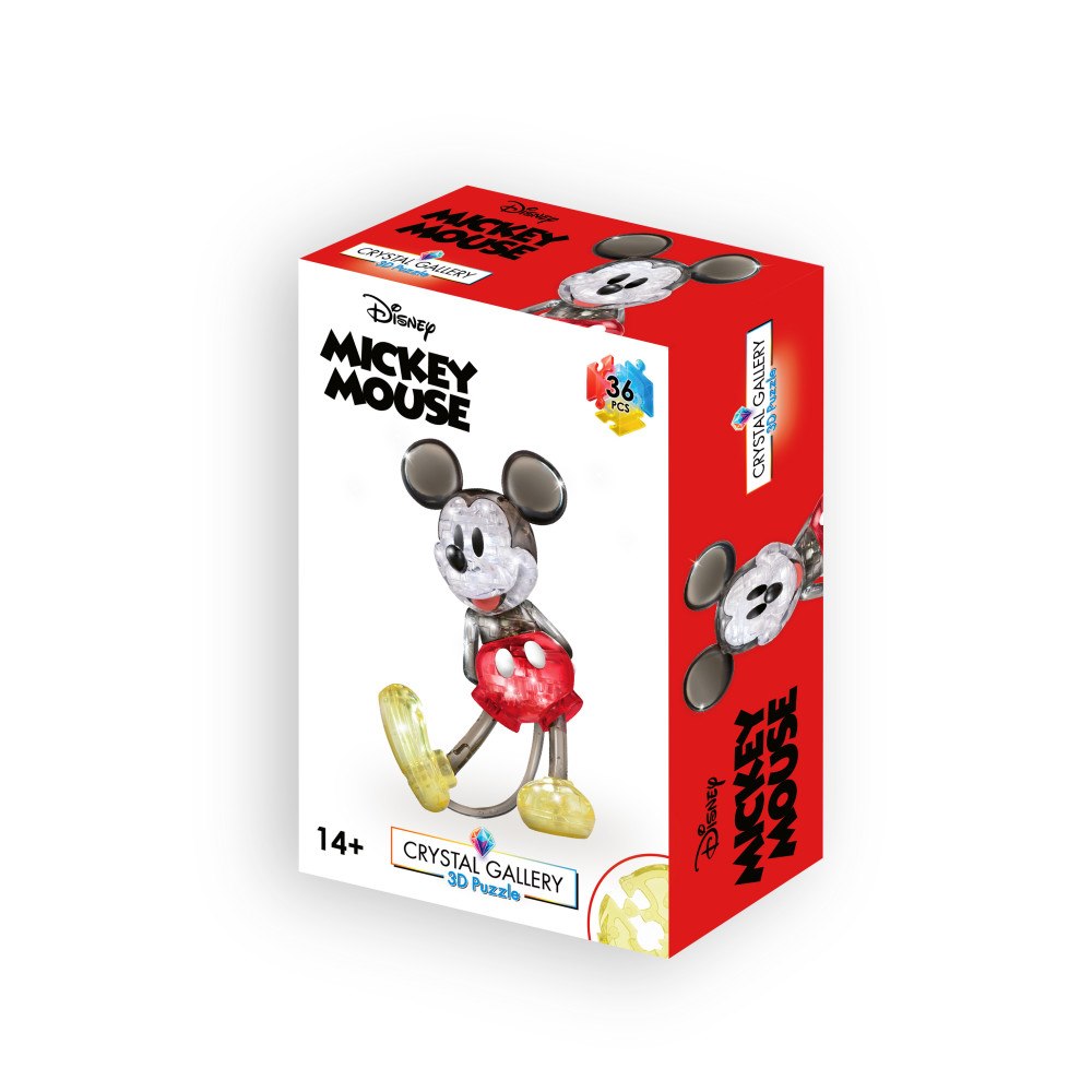 eureka Crystal Gallery Disney Mickey Mouse, 3D Pussel,  36 bitar