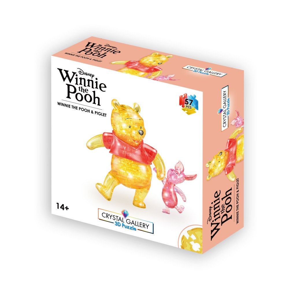 eureka Crystal Gallery Disney Pooh & Piglet, 3D Pussel, 57 bitar