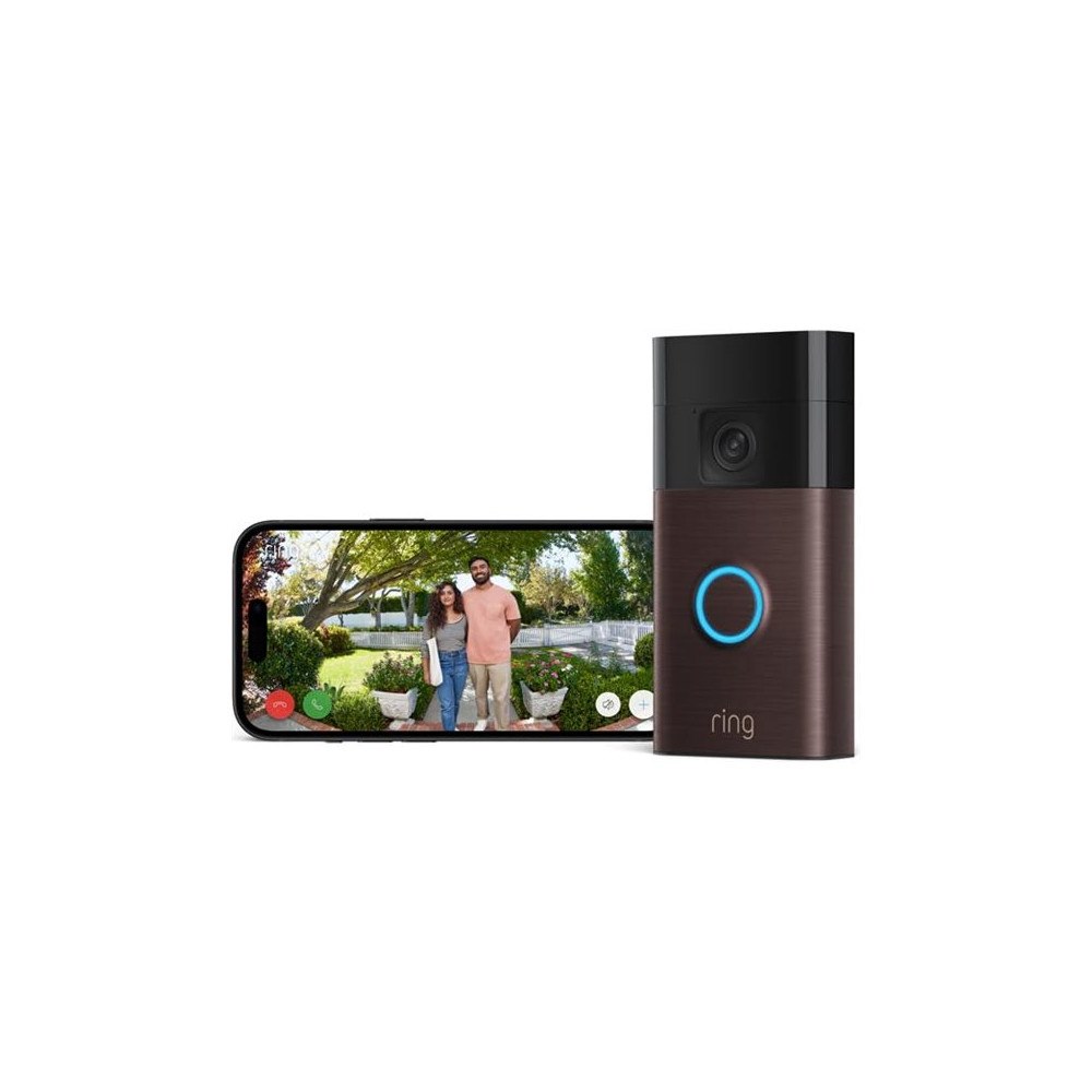 Amazon Ring Battery Video Doorbell - 2024 Edition - smart dörrklocka - 30-dagars gratis provperiod av Ring Home, gör det själv-...