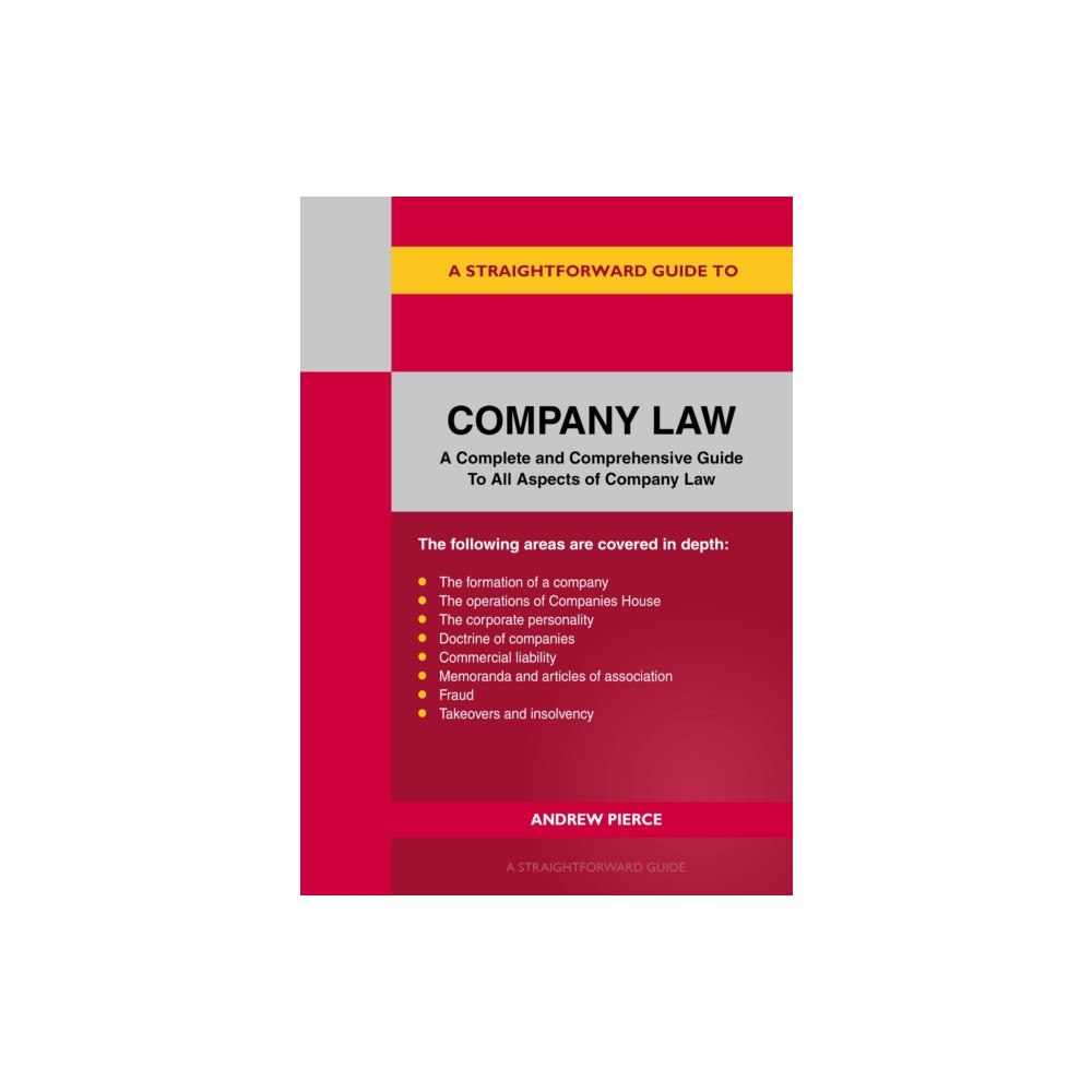Straightforward Publishing A Straightforward Guide to Company Law (häftad, eng)