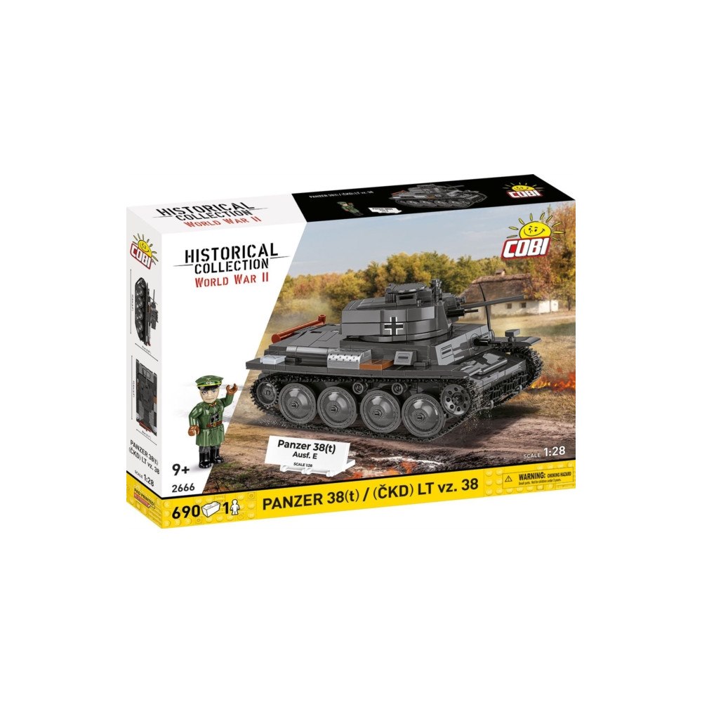 COBI TOYS 705 PCS HC WWII /2666/ PANZER 38(T)/(CKD) LT VZ