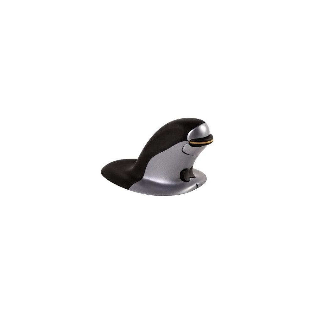 FELLOWES Fellowes Penguin Large - vertikal mus - 2.4 GHz - svart, silver