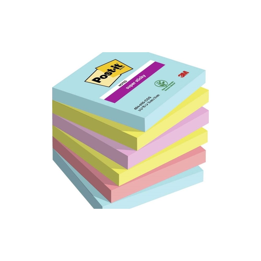 Post-it Post-it Super Sticky Notes Cosmic, 76mm x 76mm, 90 blad, pak...