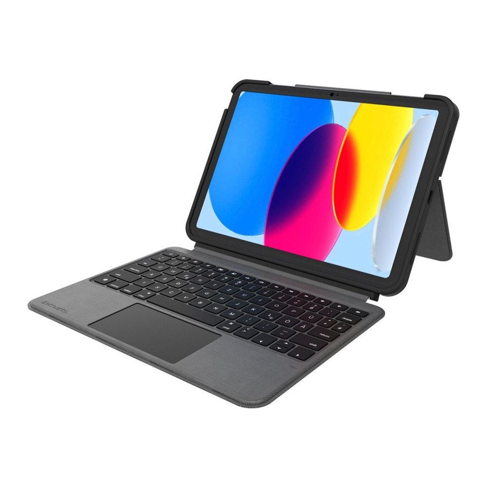 4smarts 4smarts - tangentbord och foliefodral - med pekdyna - QWERTZ - grafit Inmatningsenhet