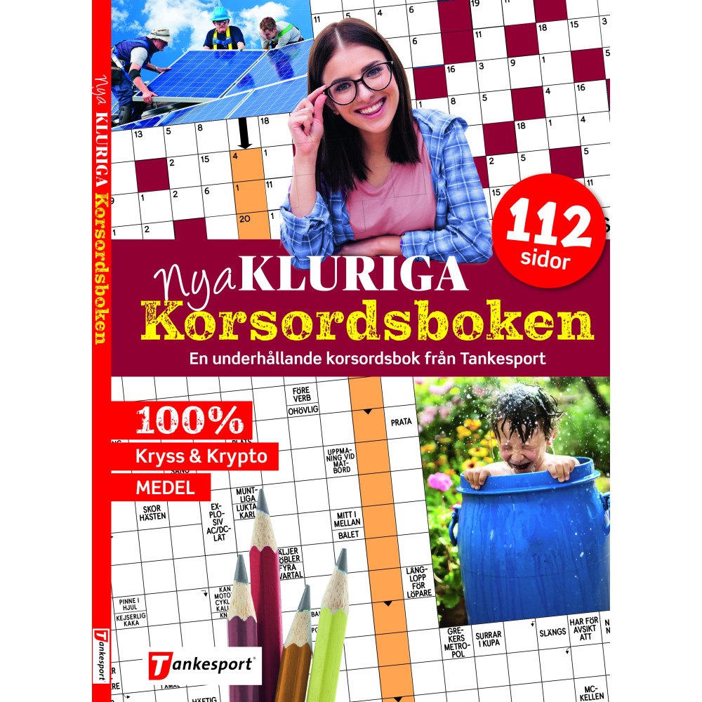 Tankesport Nya kluriga korsordsboken (bok, danskt band)