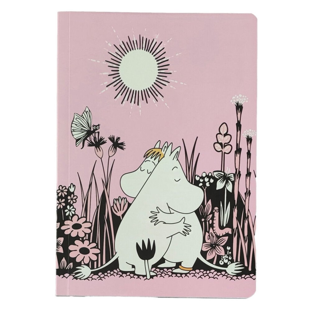Anglo Nordic Anteckningsbok Mumin linjerat A5 Love pink