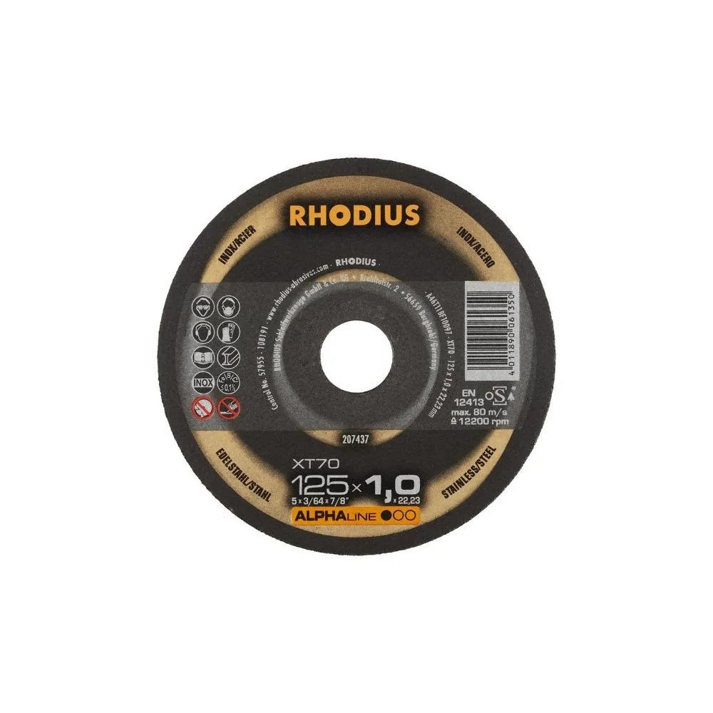 Rhodius Rhodius XT70 Kapskiva 125x1.0