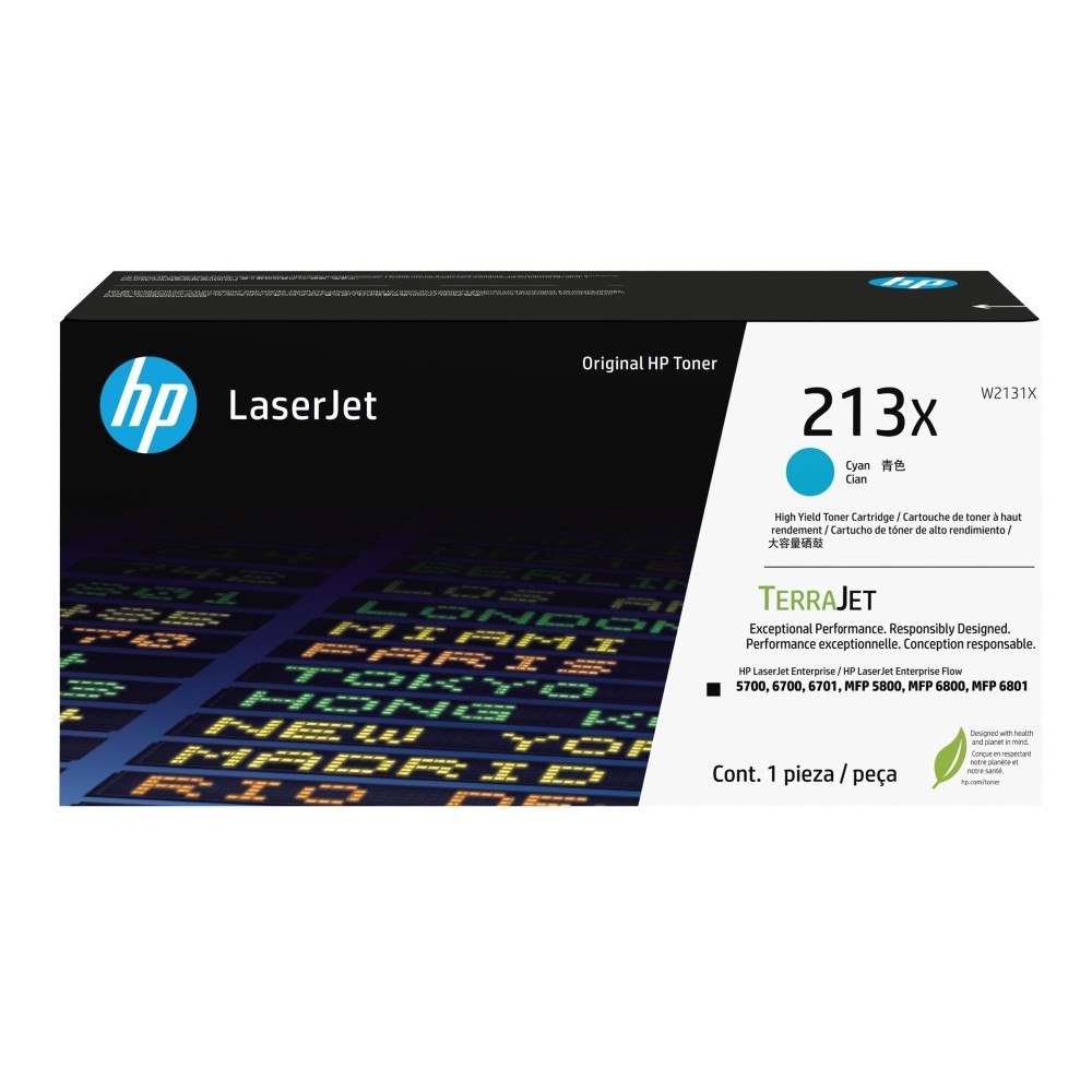 HP HP 213X - Lång livslängd - cyan - original - LaserJet - tonerkassett (W2131X)