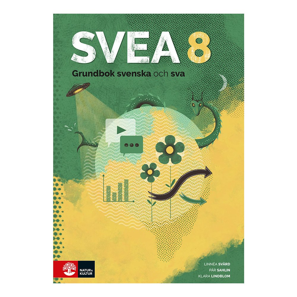 Linnéa Svärd SVEA 8 Grundbok svenska och sva (häftad)
