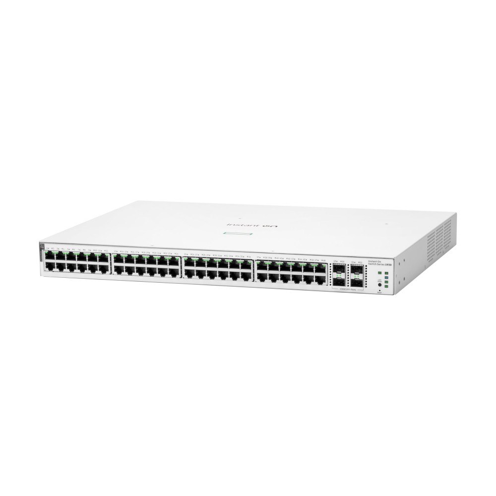 Hewlett Packard Enterprise HPE Networking Instant On 1930 48G Class4 PoE 4SFP/SFP+ 370W Switch - switch - 52 portar - Administrerad - rackmonterbar