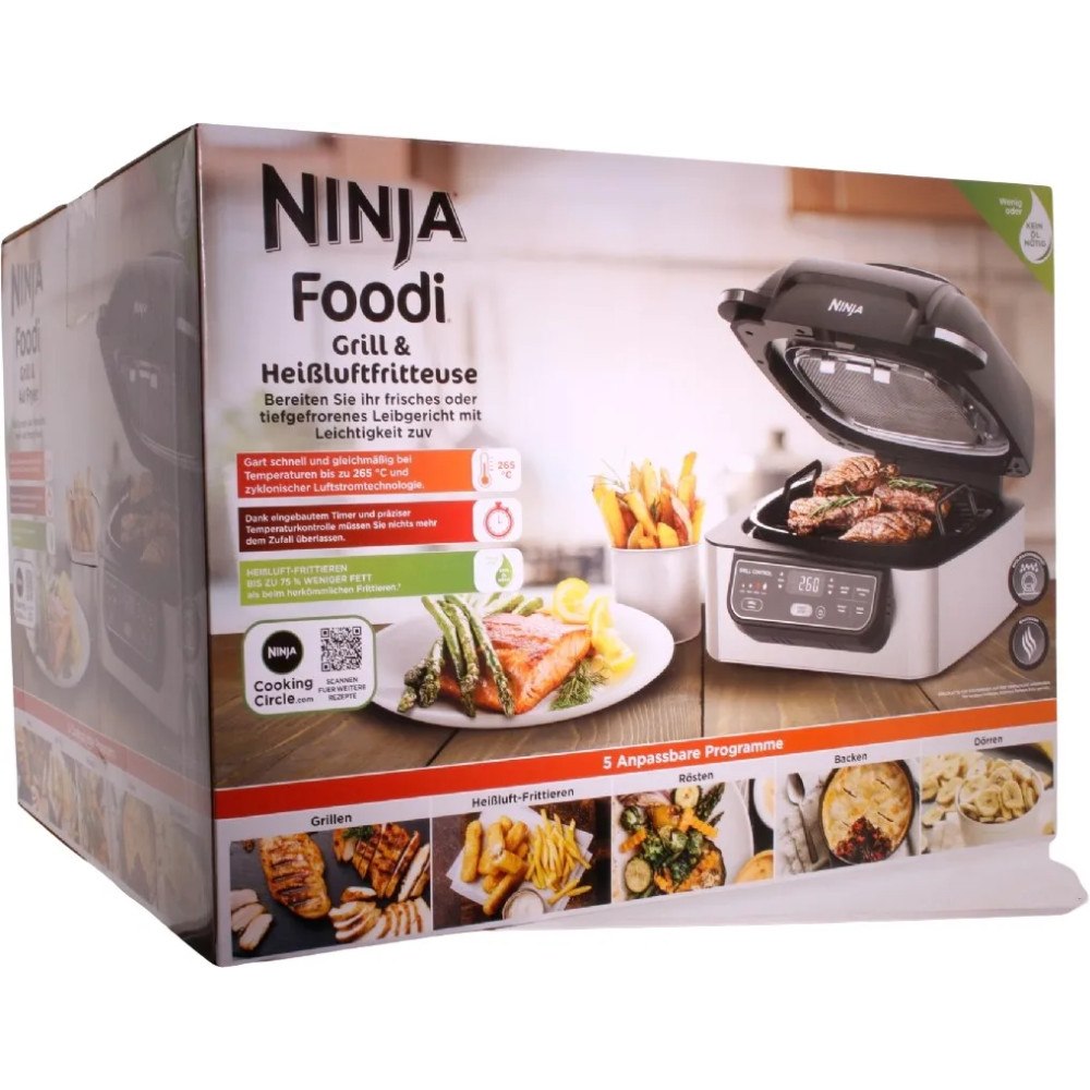 Ninja Ninja AG301, fritös, 5,7 L, 1 kg, 265 °C, 4 person(er), Sing...