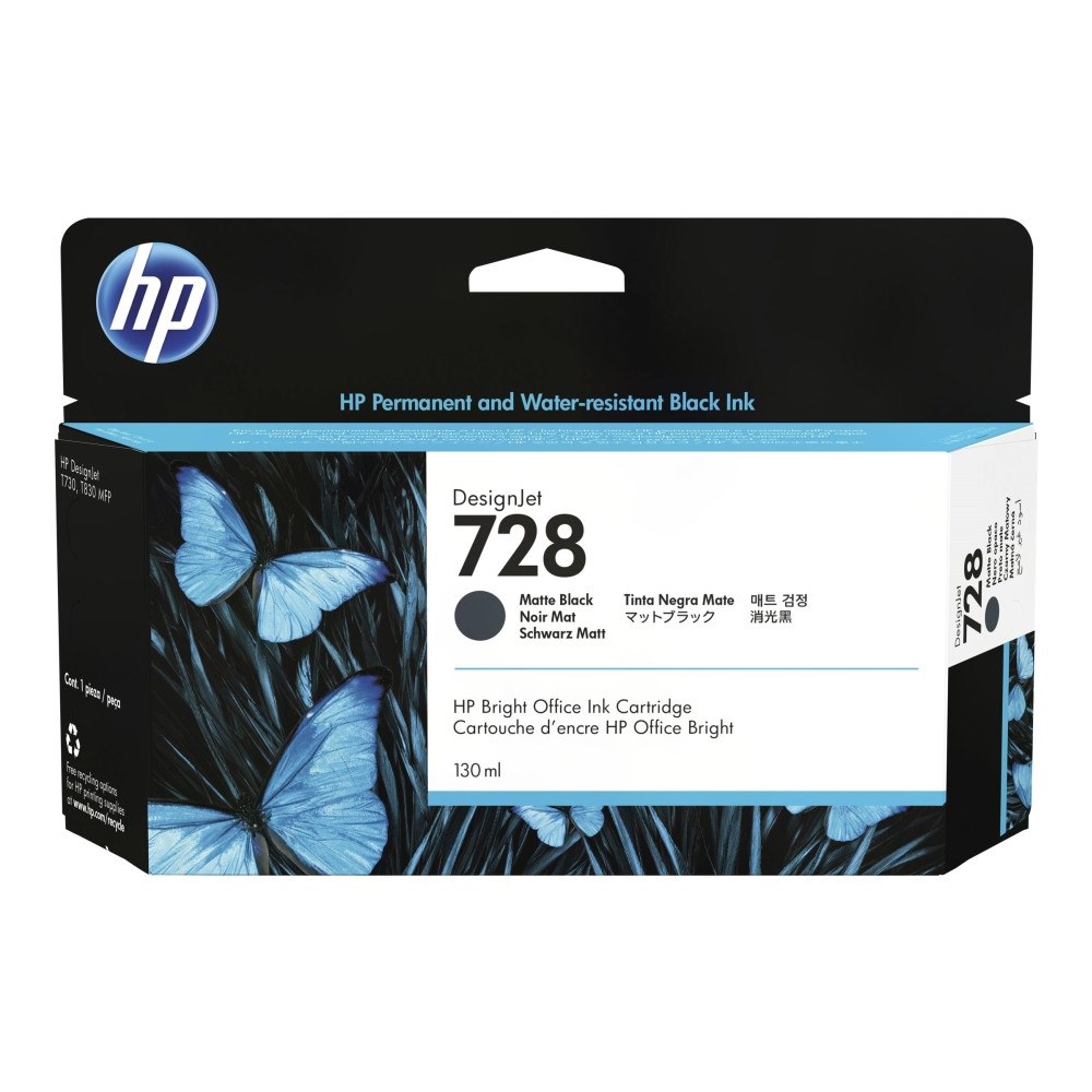 HP HP 728 - mattsvart - original - DesignJet - bläckpatron