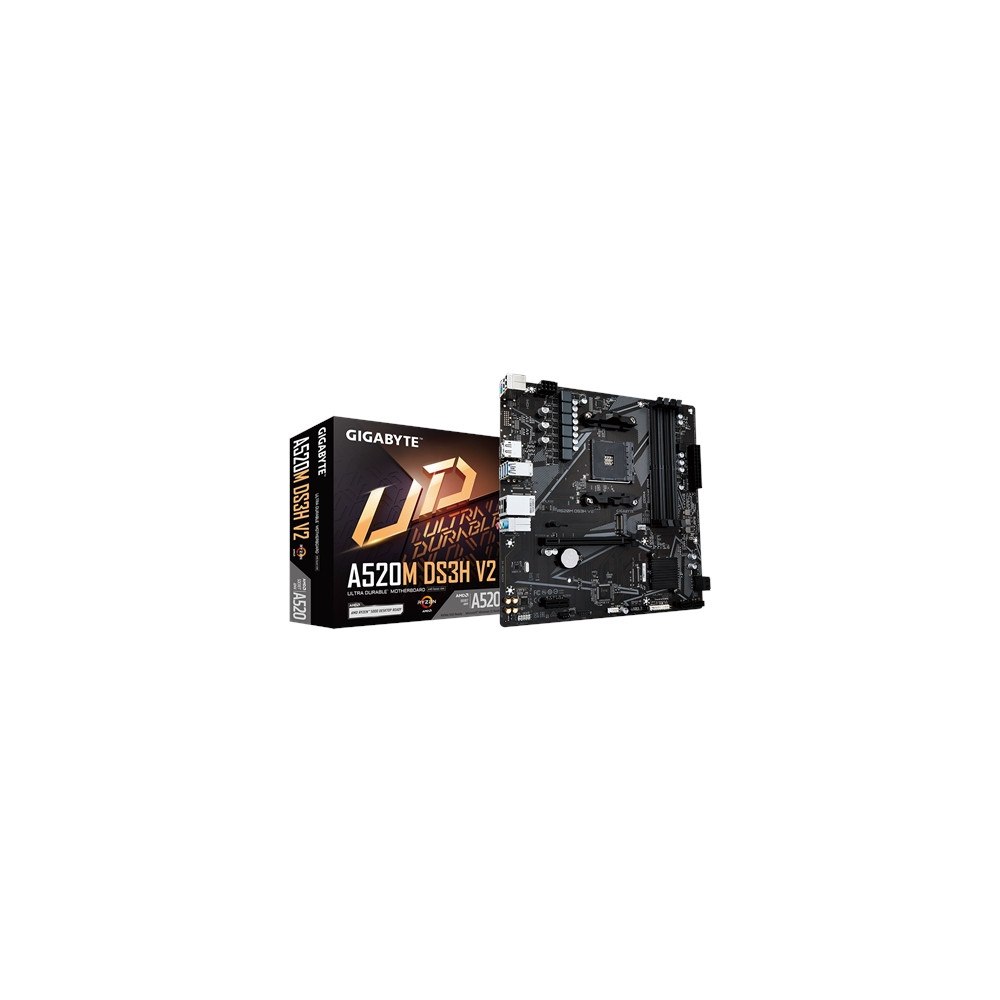 Gigabyte Technology GIGABYTE A520M DS3H V2, AMD, Uttag AM4, AMD Ryzen 3000 Serie...