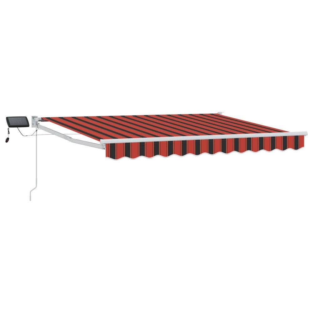 vidaXL Manuell utdragbar markis med LED-lampor 3,5 x 2 m