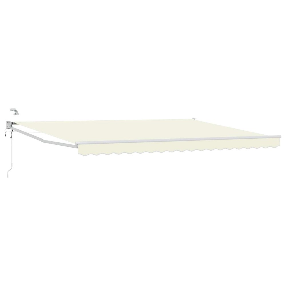 vidaXL Elektrisk Retraktabel Markis Kräm 5 x 3 m