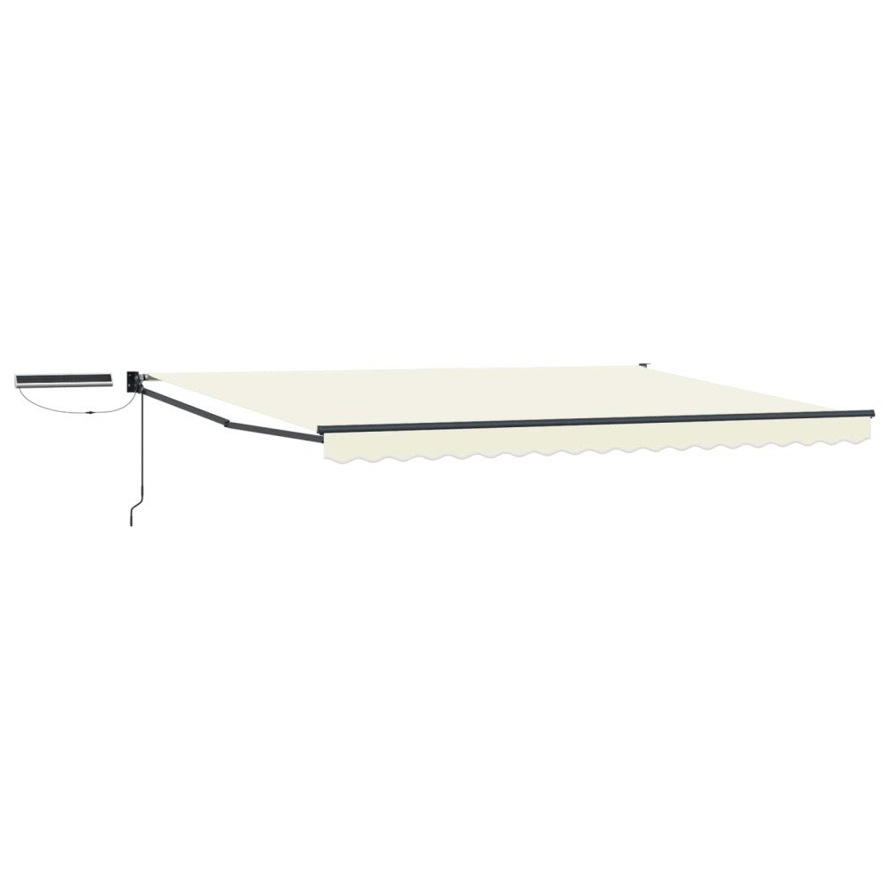 vidaXL Elektrisk Retraktabel Markis Kräm 5 x 3 m