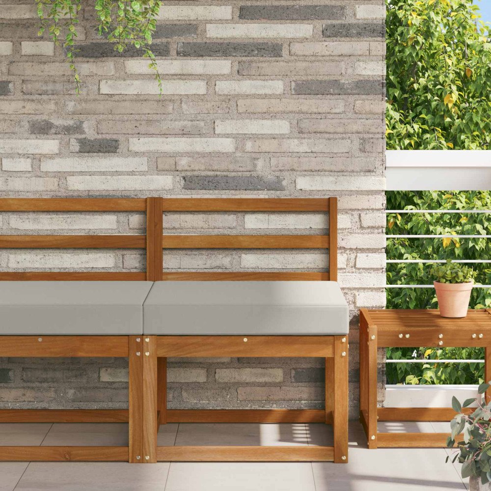 vidaXL Utomhus Soffa Kudde Grå 60 x 60 x 8 cm Polyester