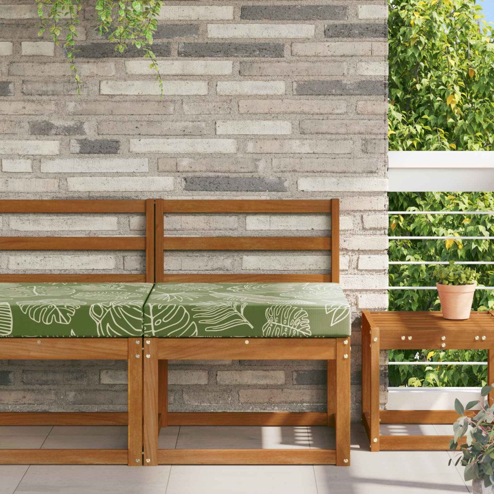 vidaXL Utomhus Soffa Kudde Bladdesign 60 x 60 x 8 cm Polyester