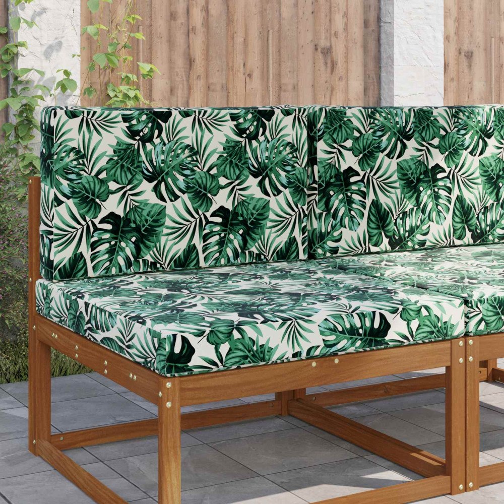 vidaXL Utomhus Soffa Kudde 2 pcs Bladmönster Polyester