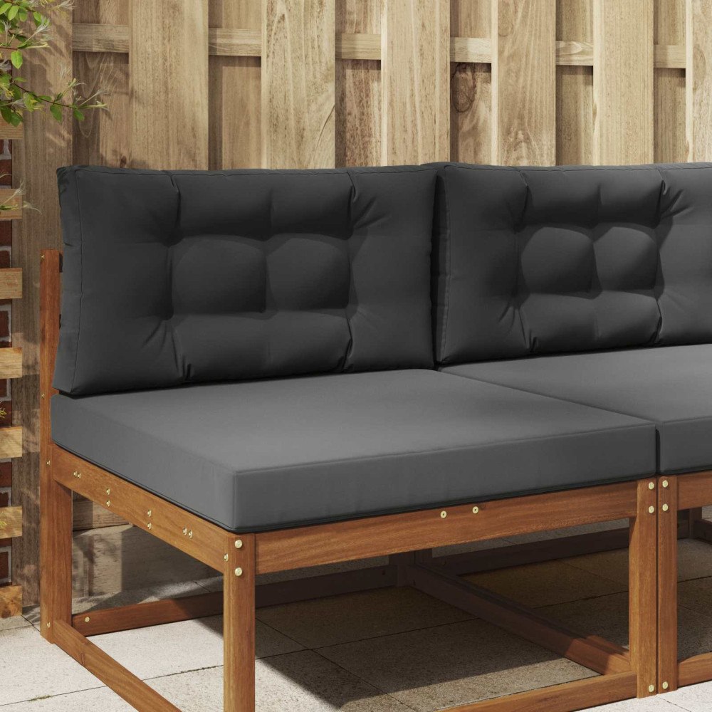 vidaXL Utomhus Soffa Kudde 2 pcs Antracit Polyester