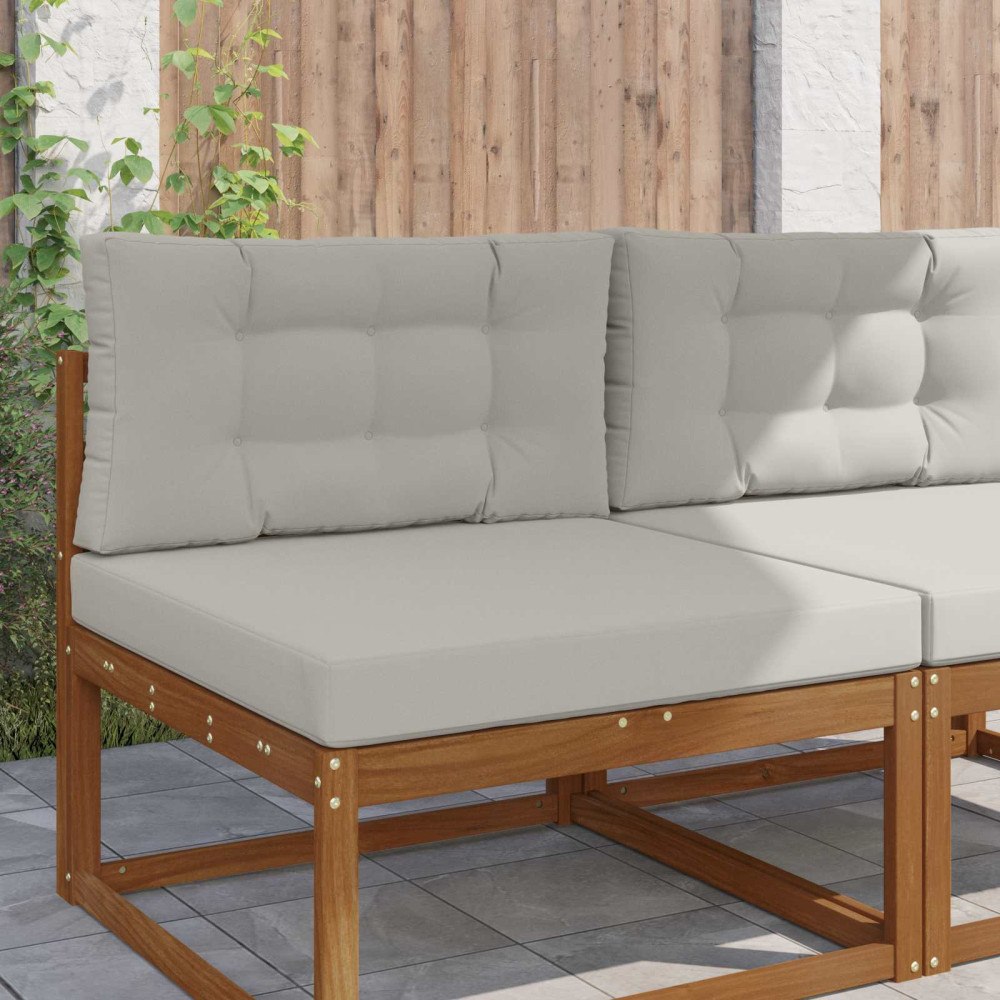 vidaXL Utomhus Soffa Kudde 2 pcs Grå Polyester