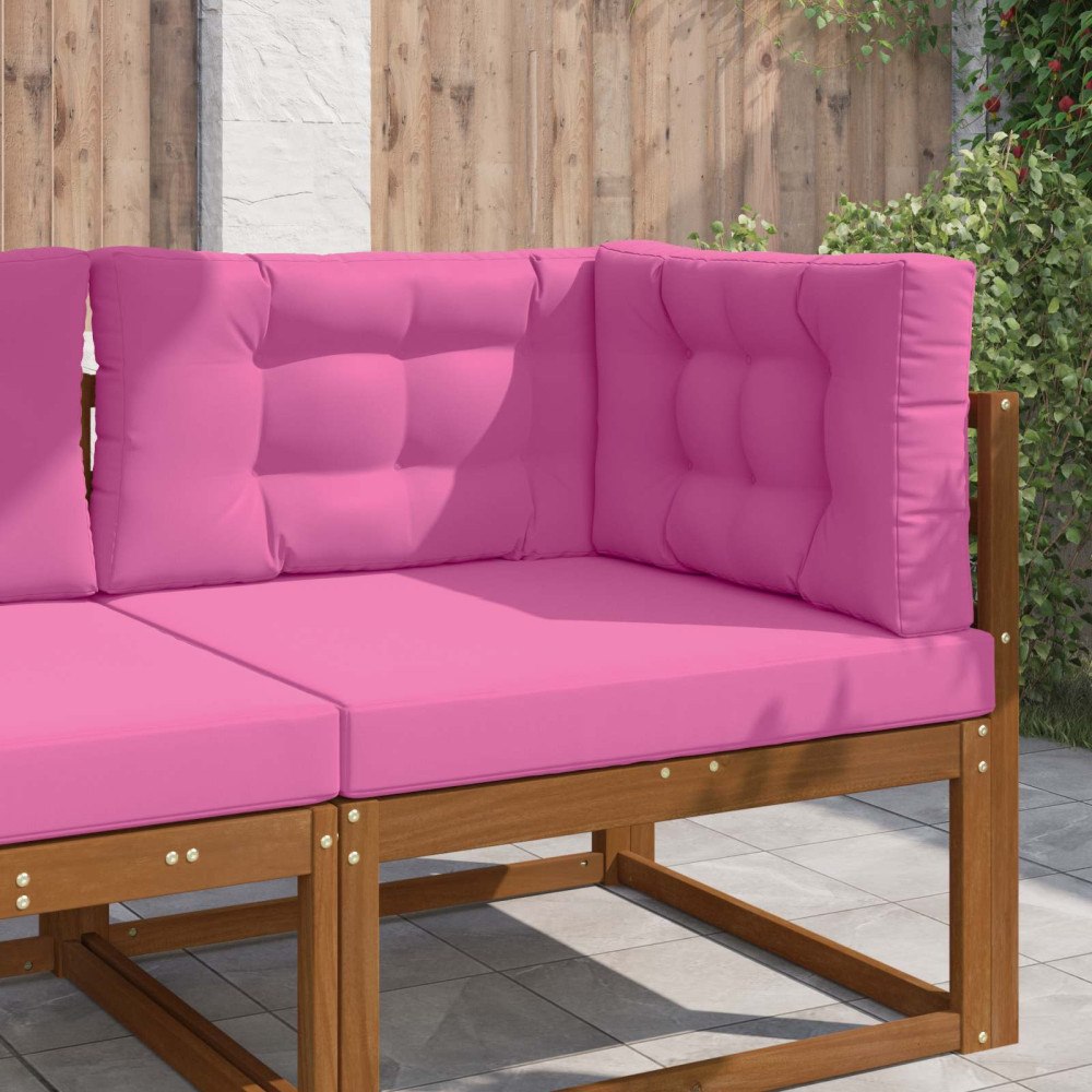 vidaXL Utomhus Soffa Kudde 3 pcs Rosa Polyester