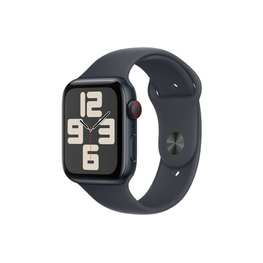 Apple Apple Watch SE (GPS + Cellular) 2a generation - midnattsaluminium - smart klocka med sportband - midnatt - 32 GB