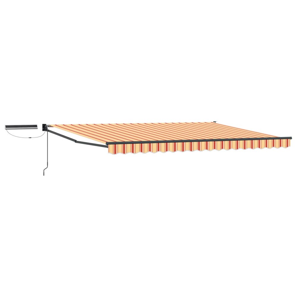 vidaXL Elektrisk Retraktabel Markis Flerfärgsdesign 4 × 3 m
