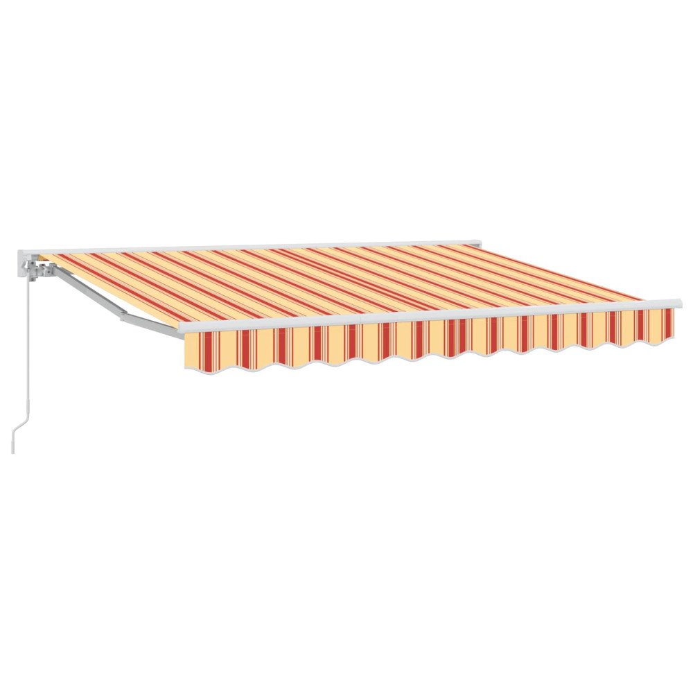 vidaXL Manuell Utdragbar Markis Gul och Orange 3 x 2,5 m