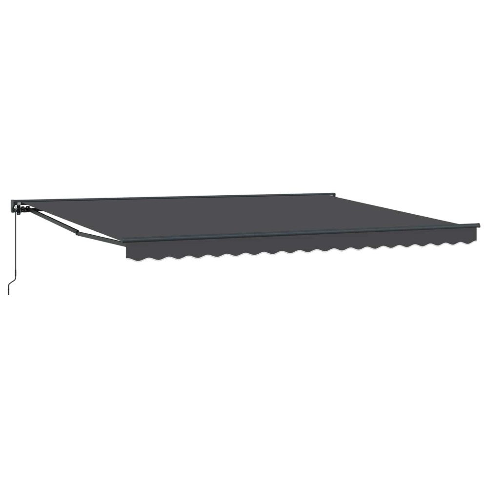 vidaXL Manuell Utdragbar Markis Antracit 4 x 2 m